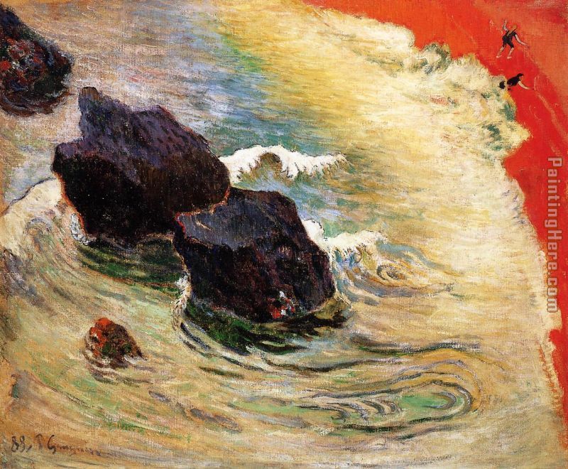The Wave painting - Paul Gauguin The Wave art painting